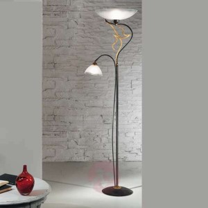 Lampa stojąca oświetlająca sufit AMABILE z lampką