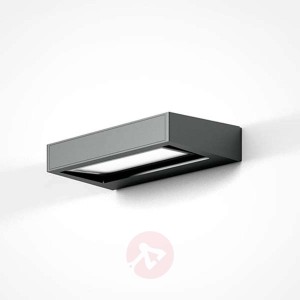 Smukły kinkiet zewnętrzny LED Gap X, szary