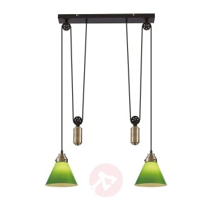 Lindby Alecks lampa wisząca, regulowana, 2-pkt.