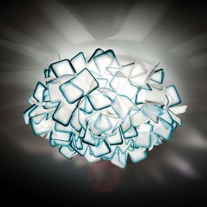 Cudowna lampa ścienna CLIZIA, niebieska