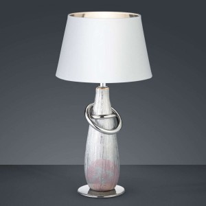 Thebes – lampa stołowa z ceramiczną podstawą