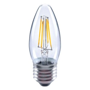 E27 4W 827 lampa świecowa LED, przezroczysta