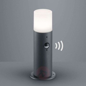 Praktyczna lampa cokołowa Hoosic, czujnik