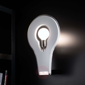 Nowatorska lampa ścienna Flat 50 biała