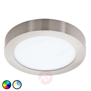Lampa sufitowa LED Fueva Connect, 30 cm, nikiel