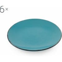 Zestaw 6 talerzy deserowych Baita Turquoise
