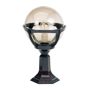 Atrakcyjna lampa na cokół Bali, czarna