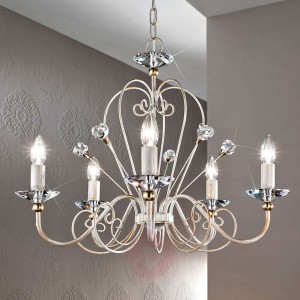 Ponadczasowy żyrandol Rossana, 5-punktowy