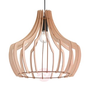 Wood — drewniana, lampa wisząca z listw