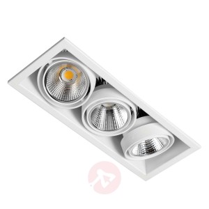 3-p. spot wpuszczany LED Zipar Trio Recessed 4000K