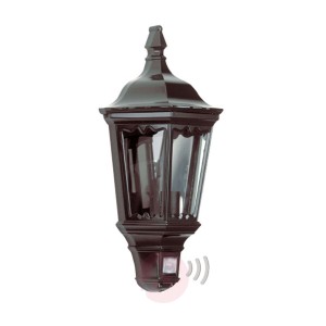 Praktyczna lampa ścienna zewnętrzna Ancona czarna