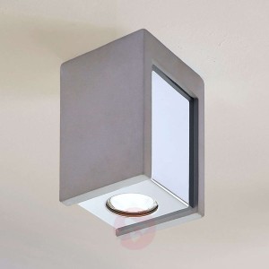 Betonowa lampa sufitowa Freyja, 1-punktowa