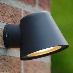 Antracytowy kinkiet zewnętrzny LED Dingo, GU10