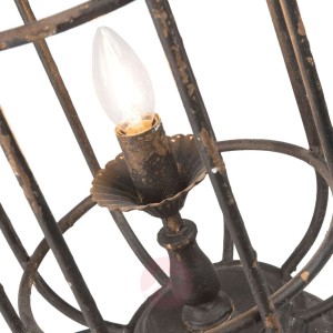 Lampa stołowa 502, latarnia w kolorze czarnym