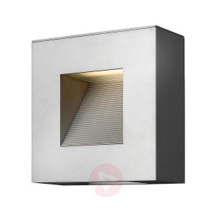 Modny kinkiet zewnętrzny LED Lunias, tytan