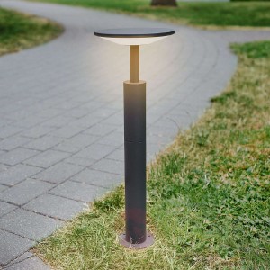 Antracytowy słupek oświetleniowy LED Fenia