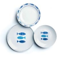 Osiemnastoczęściowa zastawa stołowa Ocean Blue
