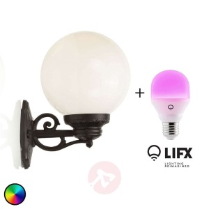 Kinkiet zewnętrzny Globe 250 z LIFX E27 RGBW