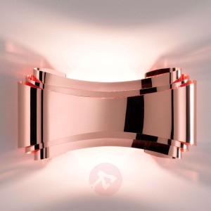 Ionica – miedziana designerska lampa ścienna LED