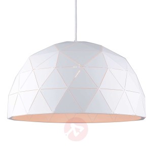 Otona – biała lampa wisząca z metalu