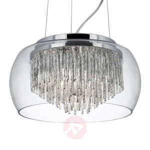 Szklana lampa wisząca 3624 o błyszczącym designie