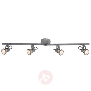 Regulowana lampa sufitowa LED Concreto, 4-punktowa