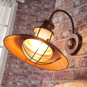 Lampa ścienna Louisanne, rdzawy brąz