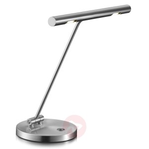 Adrette lampa stołowa LED mika nikiel