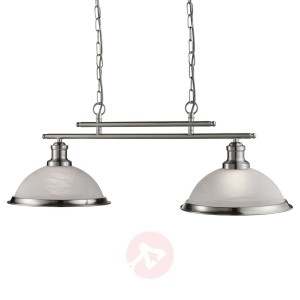 Wytworna 2-pkt. lampa wisząca Bistro antyczny styl