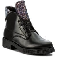 Botki BALDACCINI - 974000-L Czarny S/Brokat Czarny