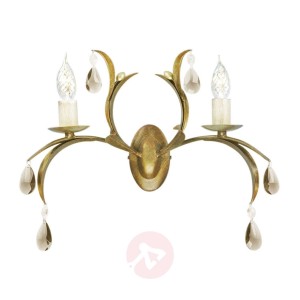Fantazyjna lampa ścienna LILY brązowy metalik