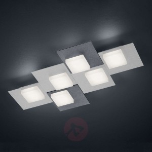 BANKAMP Cube lampa sufitowa 48 W, srebrna