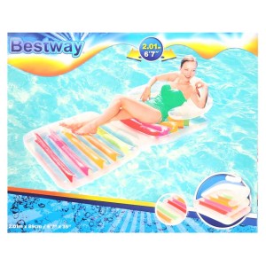 Bestway - Modny składany fotelik wypoczynkowy 201 x 89 cm