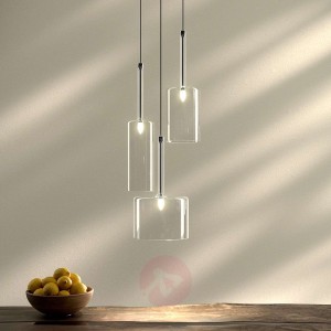 Spillray - 3-punktowa szklana lampa wisząca