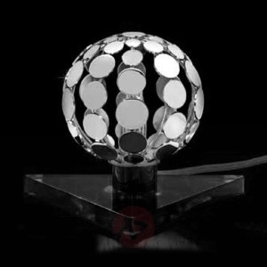Mała lampa stołowa SFERA z czarną podstawą