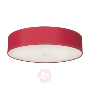Modna, prosta lampa sufitowa ALEA, rubinowa