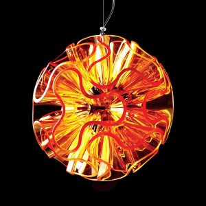 Kulista lampa wisząca LED CORAL, pom.