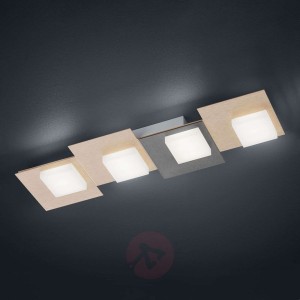 BANKAMP Cube lampa sufitowa 32 W 56x17cm, złota