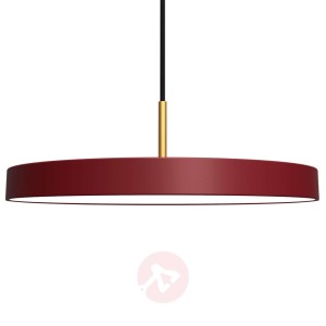 Futurystyczna lampa wisząca LED Asteria, czerwona