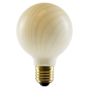 SEGULA żarówka globe LED G80 E27 8W wygląd drewna