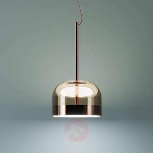 Miedziana lampa wisząca LED Equatore, 23,8 cm