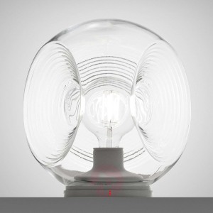 Eyes – lampa stołowa, przezroczysty dyfuzor