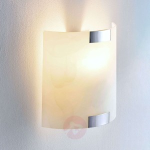 Kwadratowa szklana lampa ścienna QUENTIN, LED E14