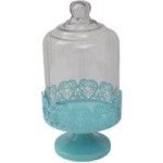 Patera z nóżką i pokrywką Boncafe Blue