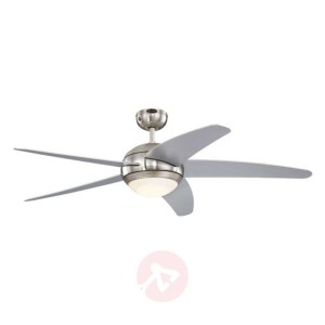 Wentylator sufitowy LED  Bendan -  skrzydła srebra