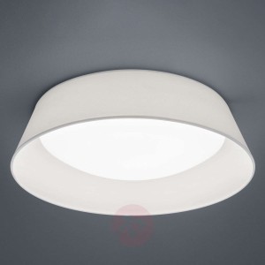 Lampa sufitowa LED Ponts, biały tekstylny klosz