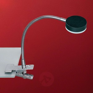 Zaciskowa lampa stołowa LED Colin czarna