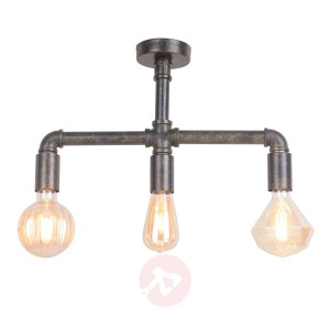 Industrialna lampa sufitowa LED Leonas, 3-punktowa