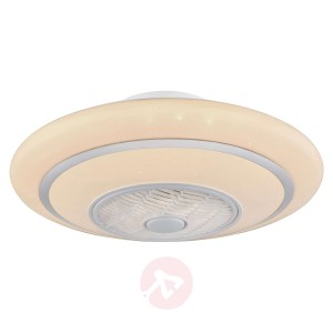 Wentylator sufitowy LED Rosario, CCT, pilot