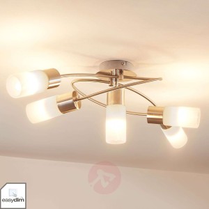 5-punktowa lampa sufitowa LED Erva, ściemniana